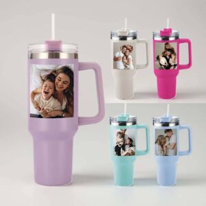 Insulated Photo Tumbler with Handle