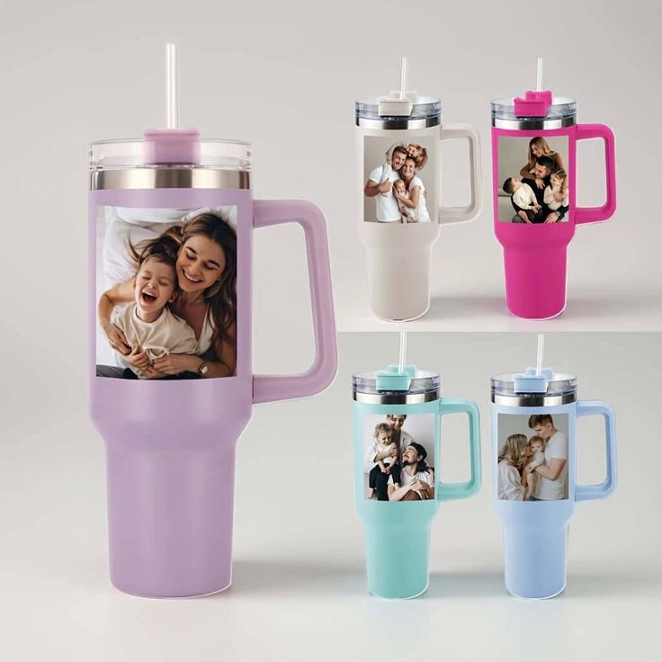 Insulated Photo Tumbler with Handle