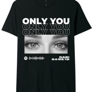 "Only You" Custom Scannable Soundwave & Photo T-Shirt