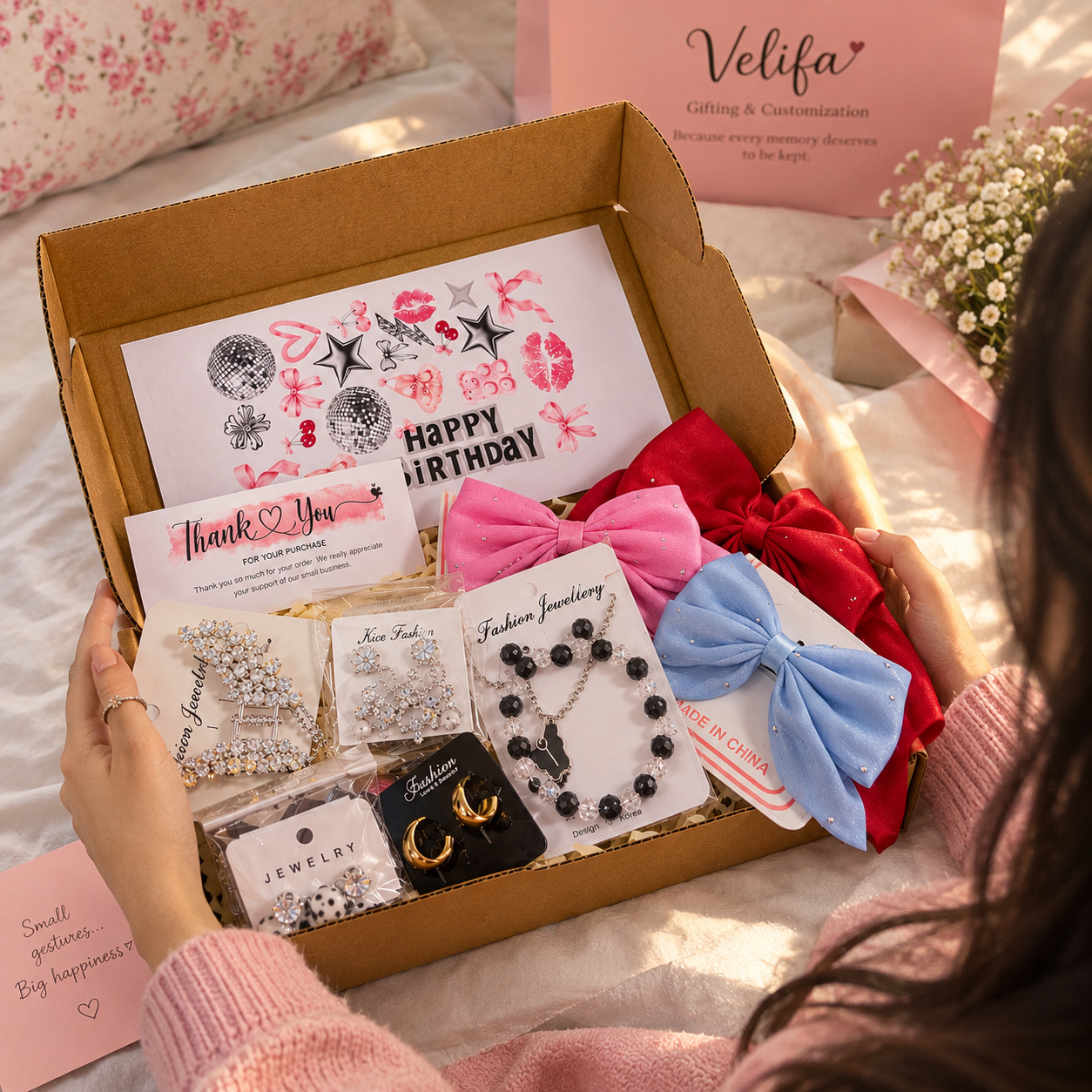 Velifa Birthday Gift Hamper โ A Little Box of Happiness - Image 2