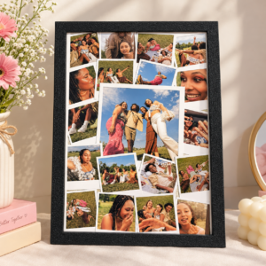 Custom Polaroid-Style Collage Photo Frame